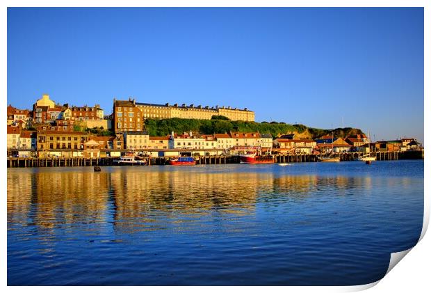 Views to West Cliff Whitby Print by Steve Smith