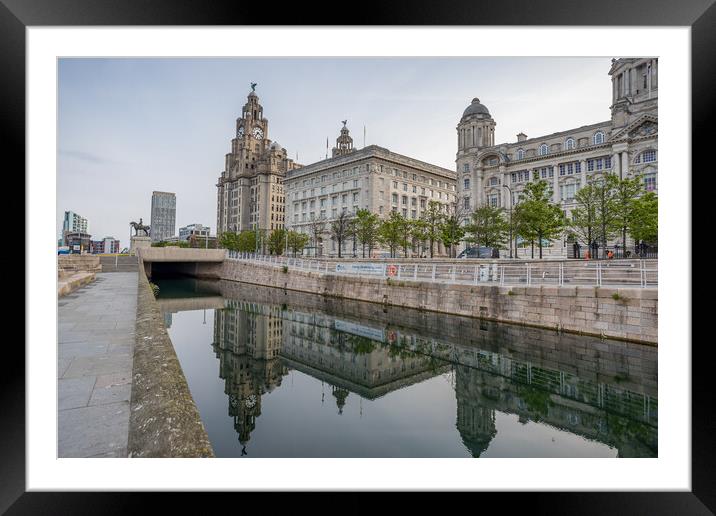 Three Graces in Liverpool Framed Mounted Print by Jason Wells