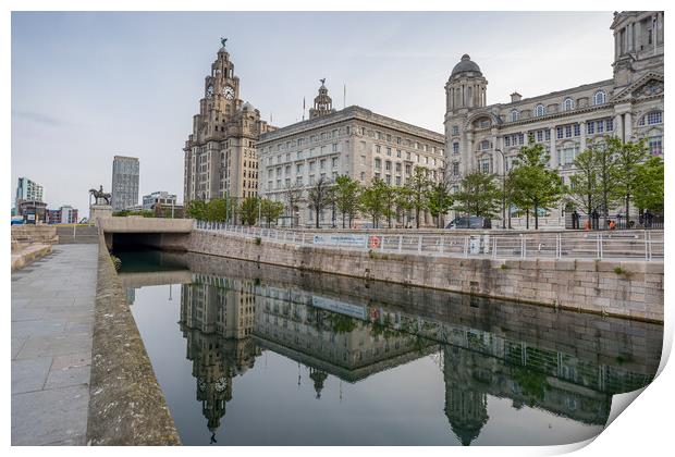 Three Graces in Liverpool Print by Jason Wells