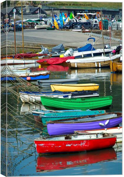 Lyme Regis Boats Canvas Print by Alison Chambers