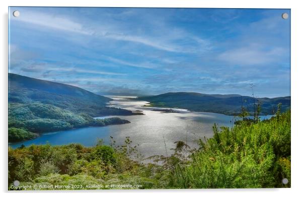 Captivating Loch Ruel Panorama Acrylic by Gilbert Hurree