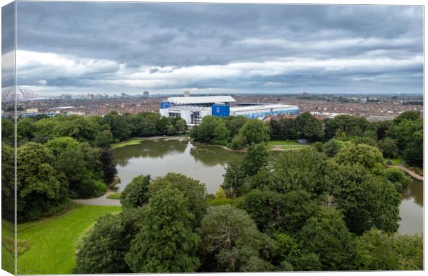 A view of Goodison Park Canvas Print by Apollo Aerial Photography