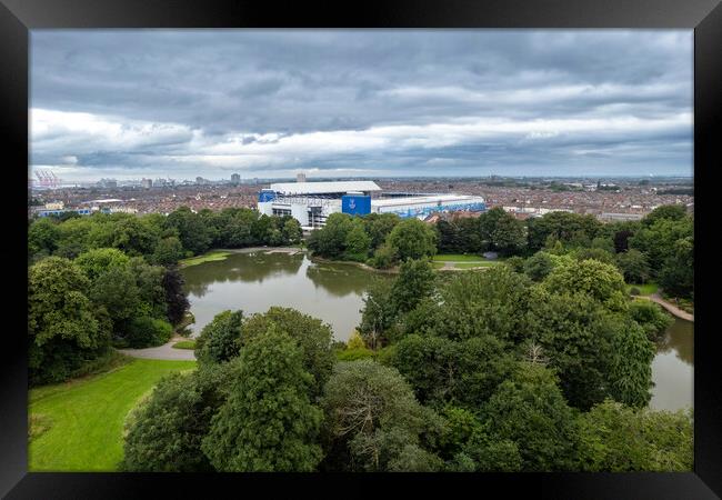 A view of Goodison Park Framed Print by Apollo Aerial Photography