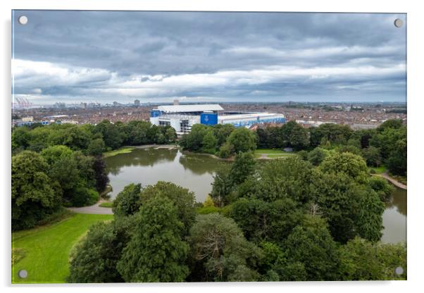 A view of Goodison Park Acrylic by Apollo Aerial Photography