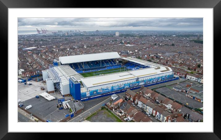 Goodison Park Framed Mounted Print by Apollo Aerial Photography