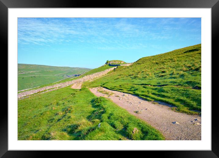 Walking To Malham Framed Mounted Print by Steve Smith