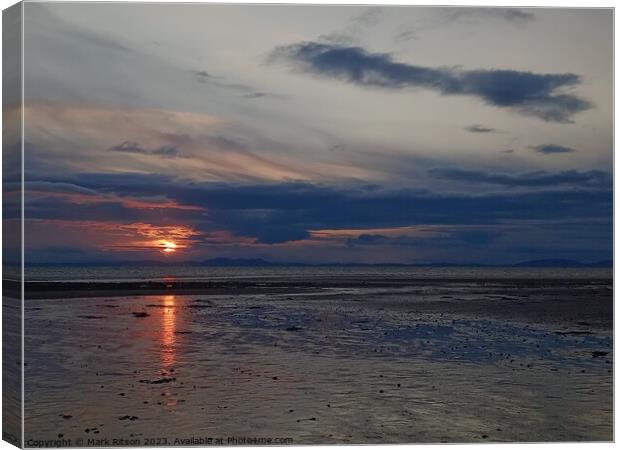 A Moody Solway Firth  Canvas Print by Mark Ritson