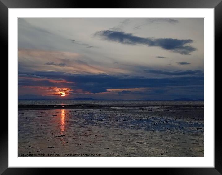 A Moody Solway Firth  Framed Mounted Print by Mark Ritson