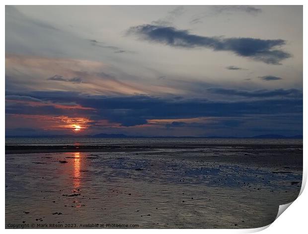 A Moody Solway Firth  Print by Mark Ritson