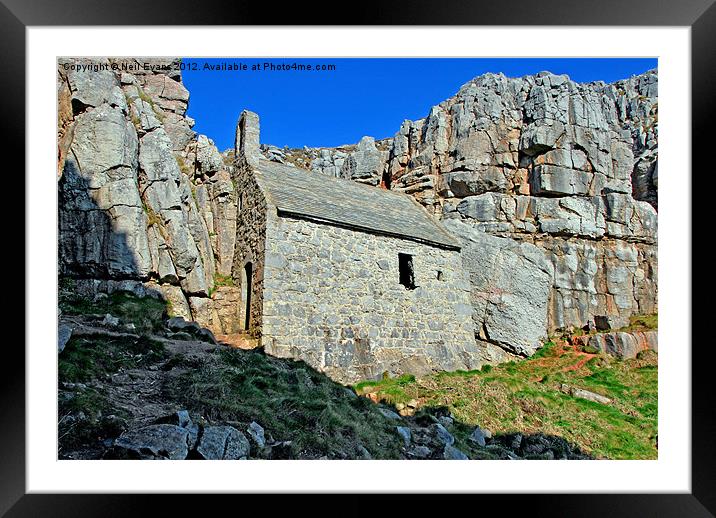 St Govan's Chapel Framed Mounted Print by Neil Evans