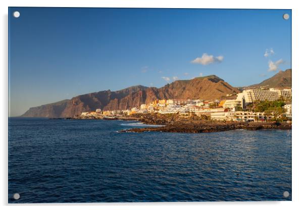 Tenerife Island At Sunset Acrylic by Artur Bogacki