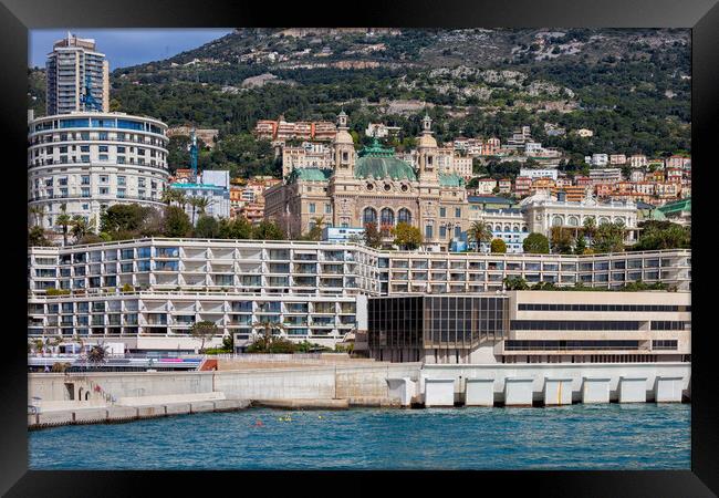 Monaco Monte Carlo Sea View Framed Print by Artur Bogacki