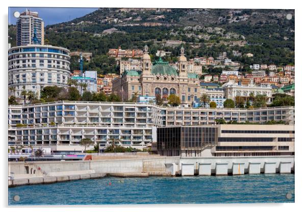 Monaco Monte Carlo Sea View Acrylic by Artur Bogacki