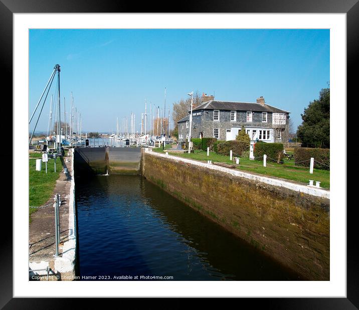 Turf Lock Framed Mounted Print by Stephen Hamer