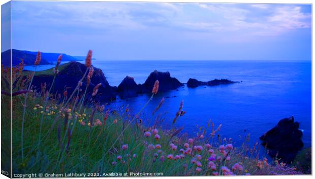 Hartland Headland Canvas Print by Graham Lathbury