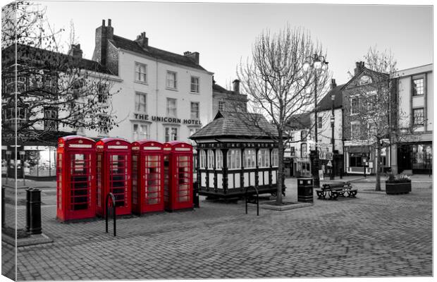 Ripon Market Place, North Yorkshire Canvas Print by Tim Hill