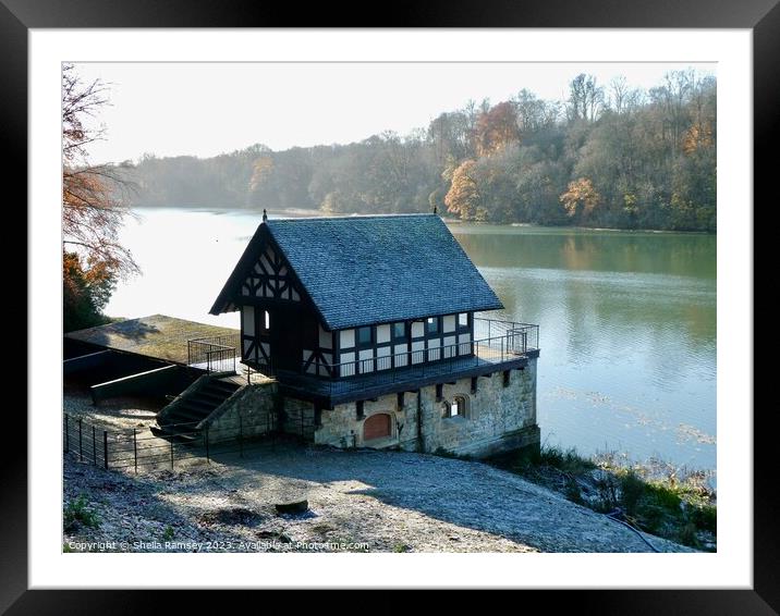 The Boathouse At Blenheim Framed Mounted Print by Sheila Ramsey