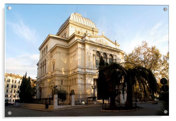 Great Synagogue of Rome Acrylic by Fabrizio Troiani