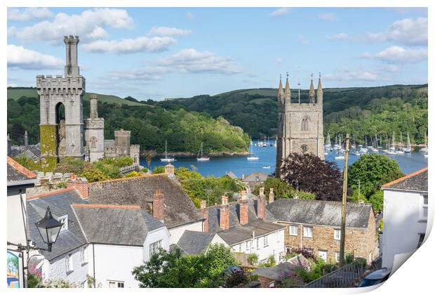 Fowey, Cornwall Print by Graham Custance