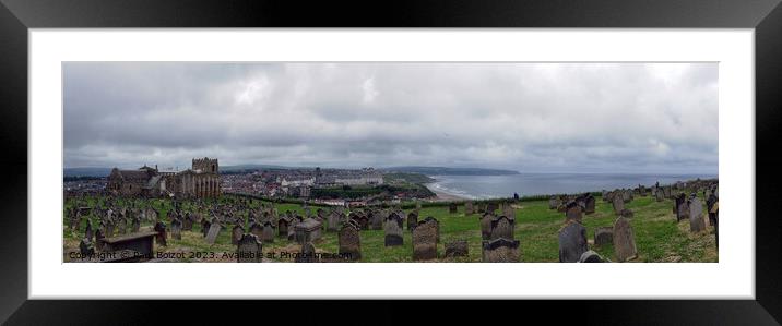 Whitby panorama across St. Mary’s churchyard  Framed Mounted Print by Paul Boizot