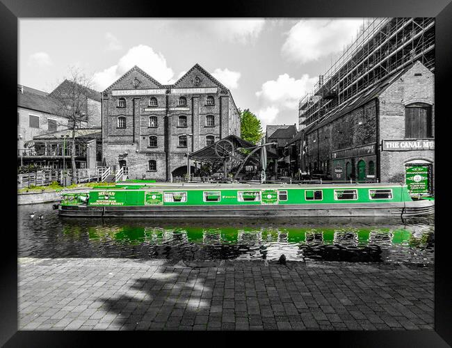 Historic Locomotive Against Architectural Splendou Framed Print by Simon Hill