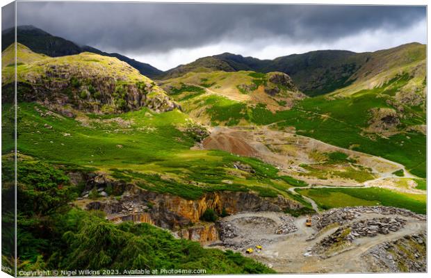 Coppermines Valley, Lake District Canvas Print by Nigel Wilkins