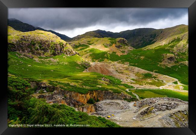 Coppermines Valley, Lake District Framed Print by Nigel Wilkins