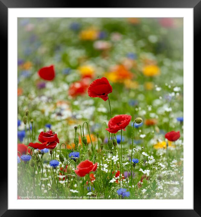 Outdoor field Framed Mounted Print by Simon Johnson