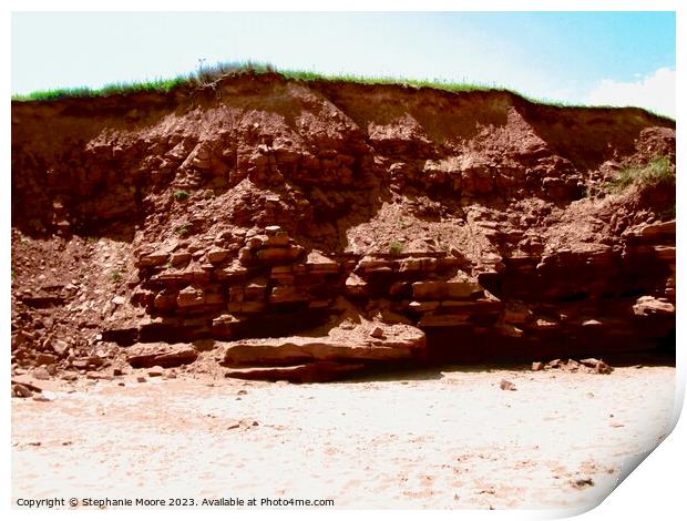 Red Cliffs Print by Stephanie Moore