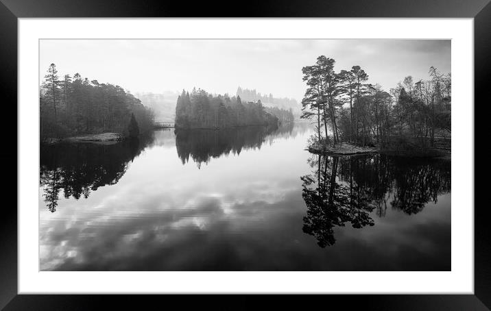 Misty Tarn Hows Framed Mounted Print by Tim Hill