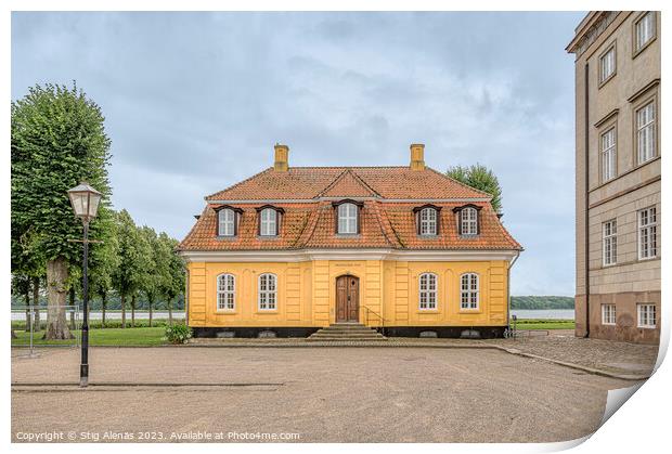 Ingemann's House at the Sorø Academy boarding school Print by Stig Alenäs