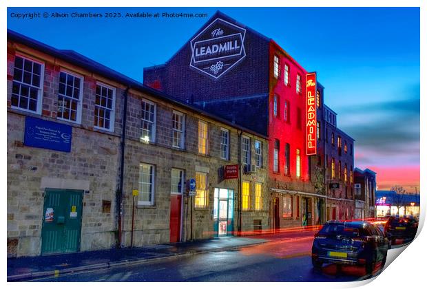 The Leadmill Sheffield  Print by Alison Chambers