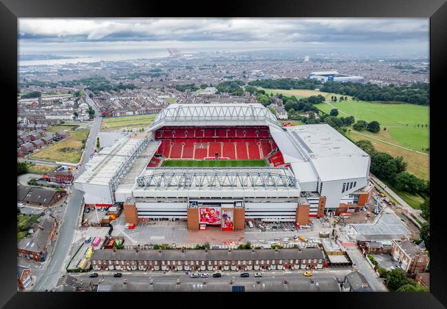 Anfield Stadium Framed Print by Apollo Aerial Photography