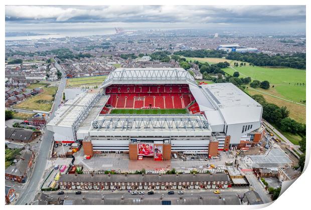 Anfield Stadium Print by Apollo Aerial Photography