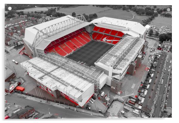 Anfield Red Acrylic by Apollo Aerial Photography