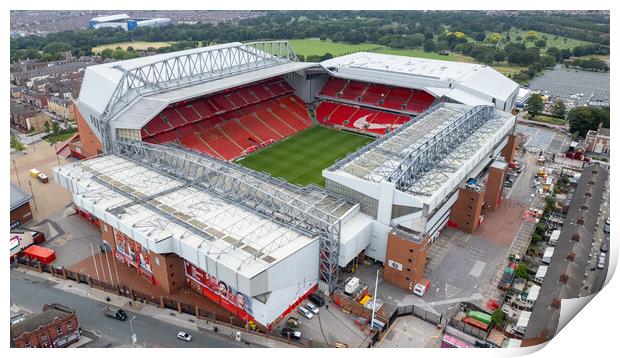 Anfield  Print by Apollo Aerial Photography