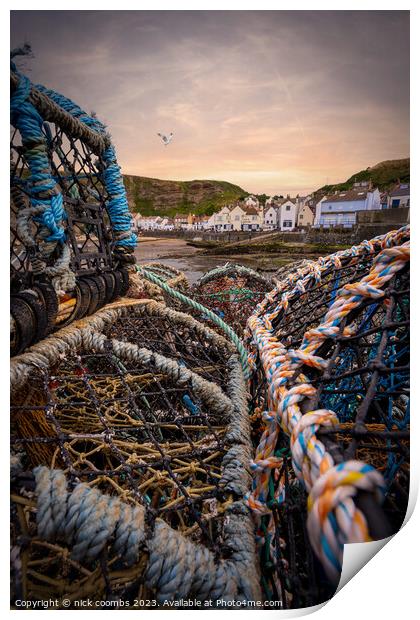 Cod and Lobster Staithes Print by nick coombs