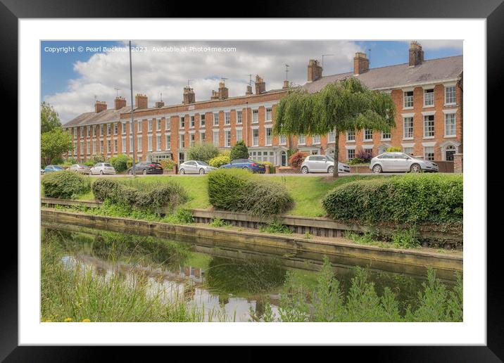 Welland Terrace Spalding Lincolnshire Framed Mounted Print by Pearl Bucknall