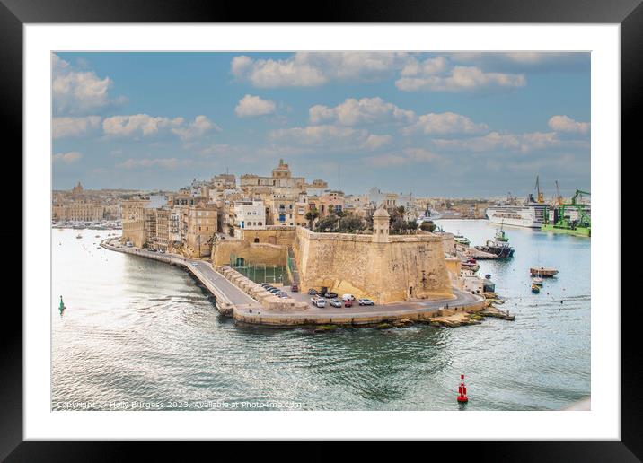 Valletta's Heritage: Malta's Timeless Capital Framed Mounted Print by Holly Burgess