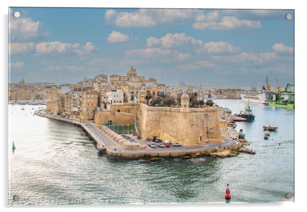 Valletta's Heritage: Malta's Timeless Capital Acrylic by Holly Burgess