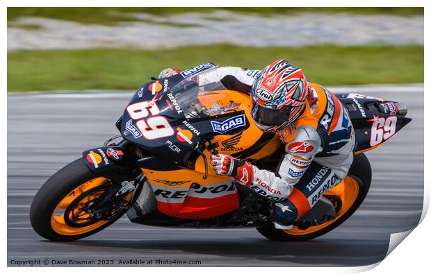 Hayden Sepang 2006 Print by Dave Bowman