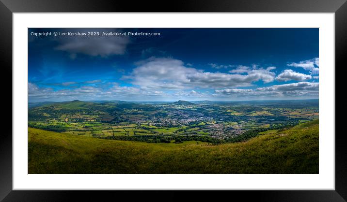 Welsh Peaks: Blorenge's Breathtaking Vista Framed Mounted Print by Lee Kershaw