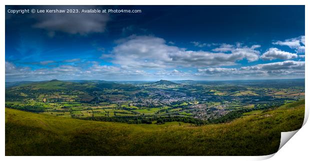 Welsh Peaks: Blorenge's Breathtaking Vista Print by Lee Kershaw