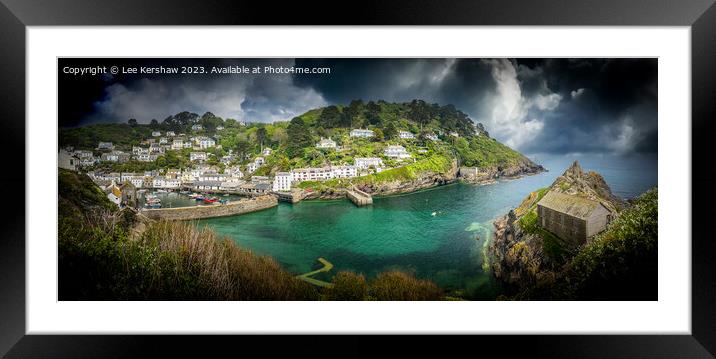 Tranquil Waters at Polperro Framed Mounted Print by Lee Kershaw