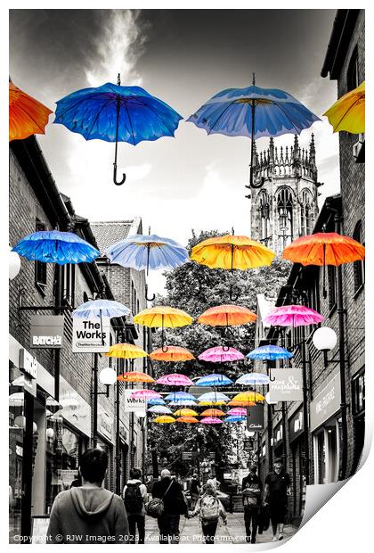 Coppergate York Print by RJW Images