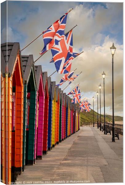 Vibrant Seaside Panorama Canvas Print by nick coombs