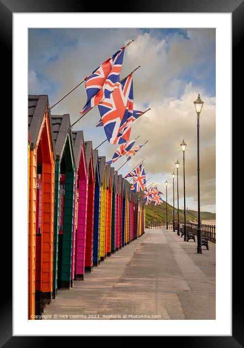Vibrant Seaside Panorama Framed Mounted Print by nick coombs