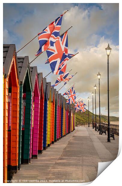 Vibrant Seaside Panorama Print by nick coombs
