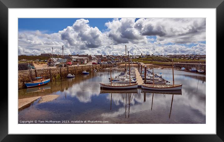 Mesmerising Glimpse of Hopeman Harbour Framed Mounted Print by Tom McPherson