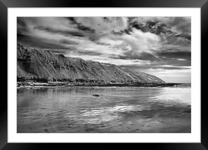 Filey Brigg and Beach, North Yorkshire Framed Mounted Print by Darren Galpin